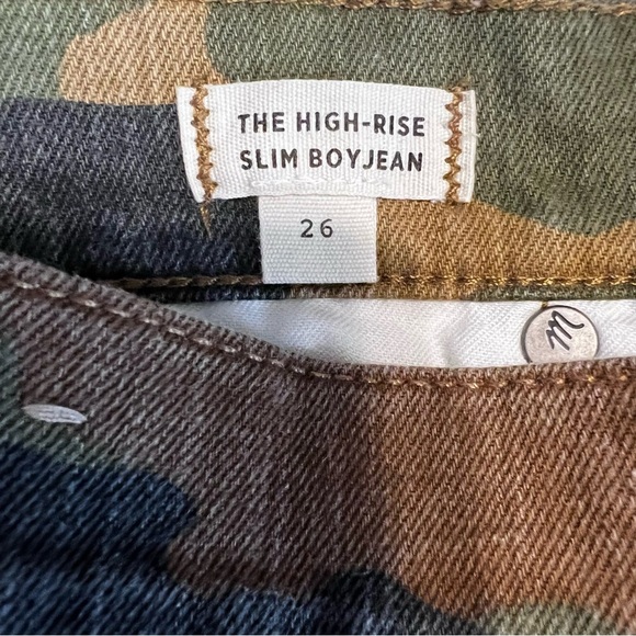 Madewell Camo high rise slim boy jean size 26 - Picture 6 of 6